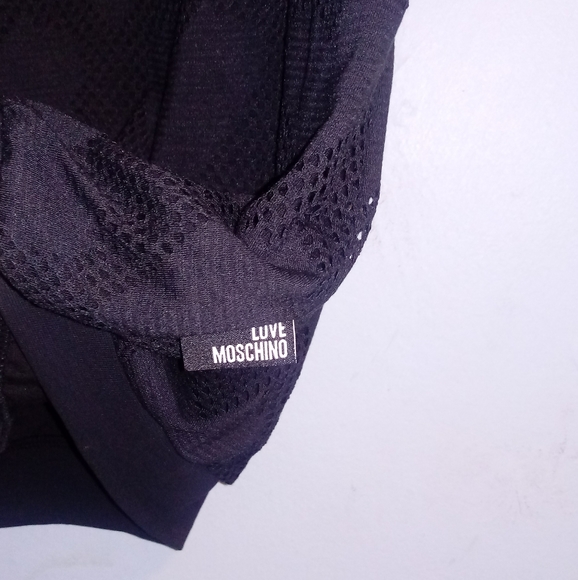 Moschino Mesh Heart Tee Shirt - Picture 10 of 11